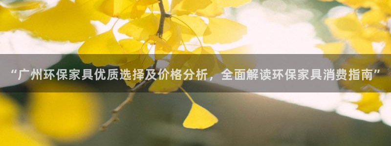 杏耀代理官网：“广州环保家具优质选择及价格分析，全面解读环保